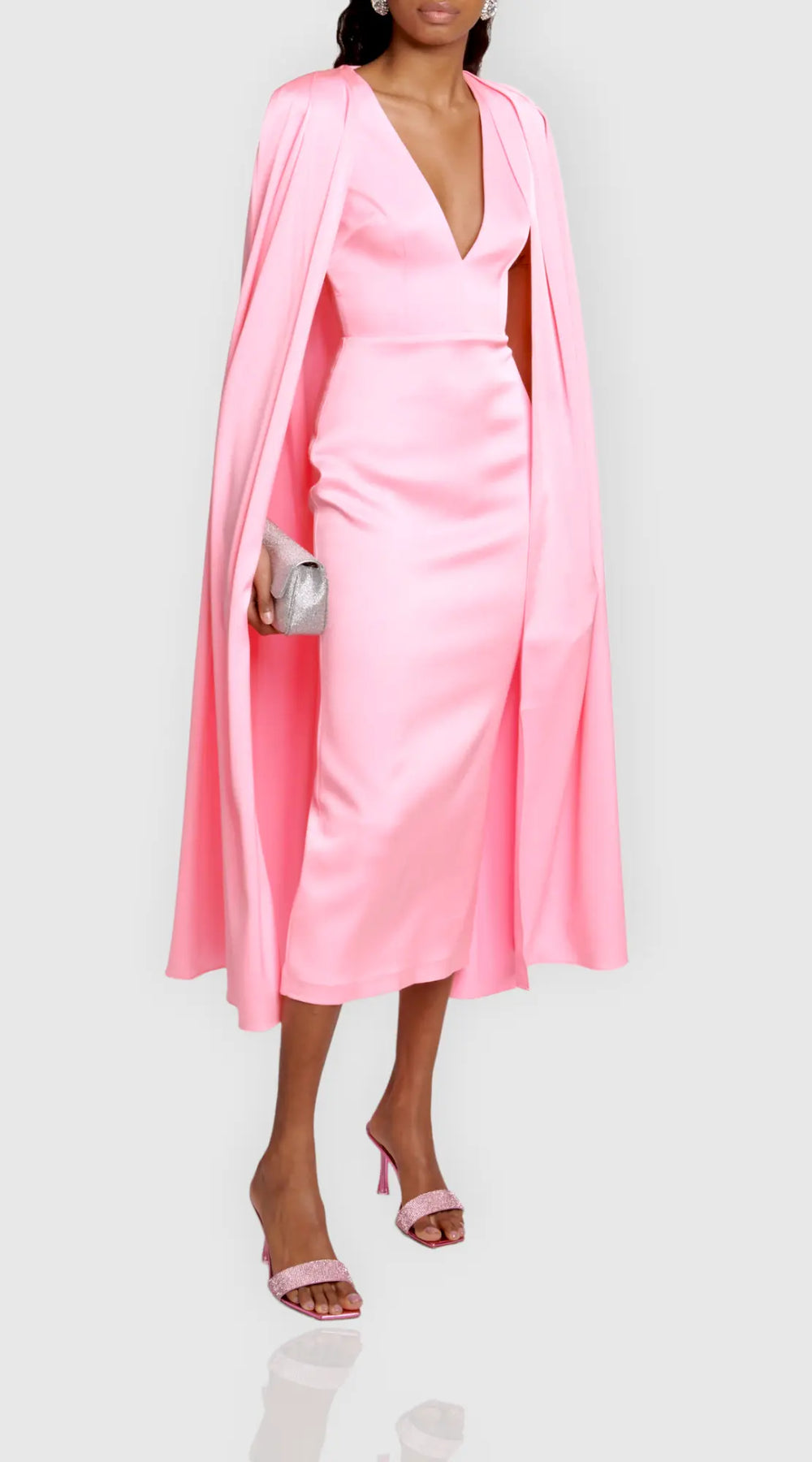 rochie eleganta roz pentru cununie civila