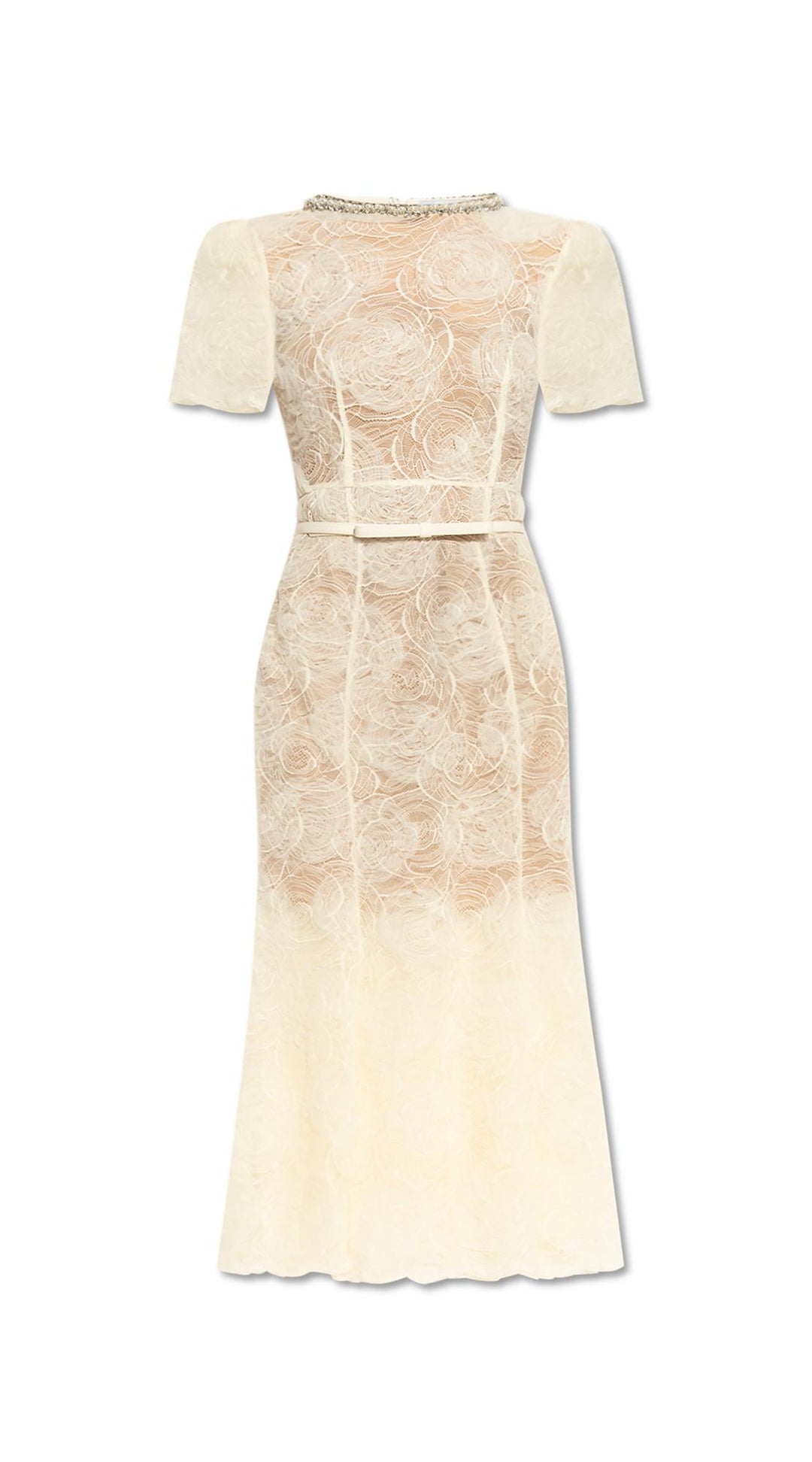 premium floral cream lace detail Cecilia Vestiaire

