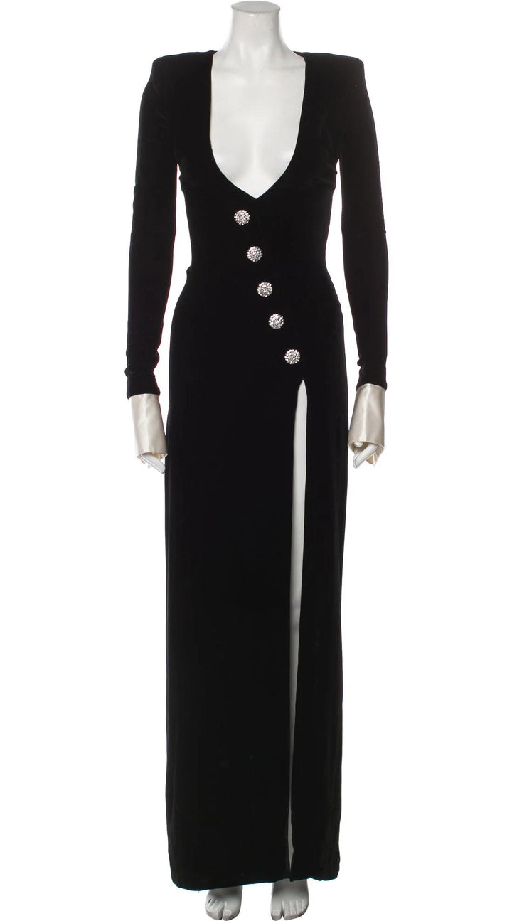 SERENA – Rochie catifea maxi (INCHIRIERE)