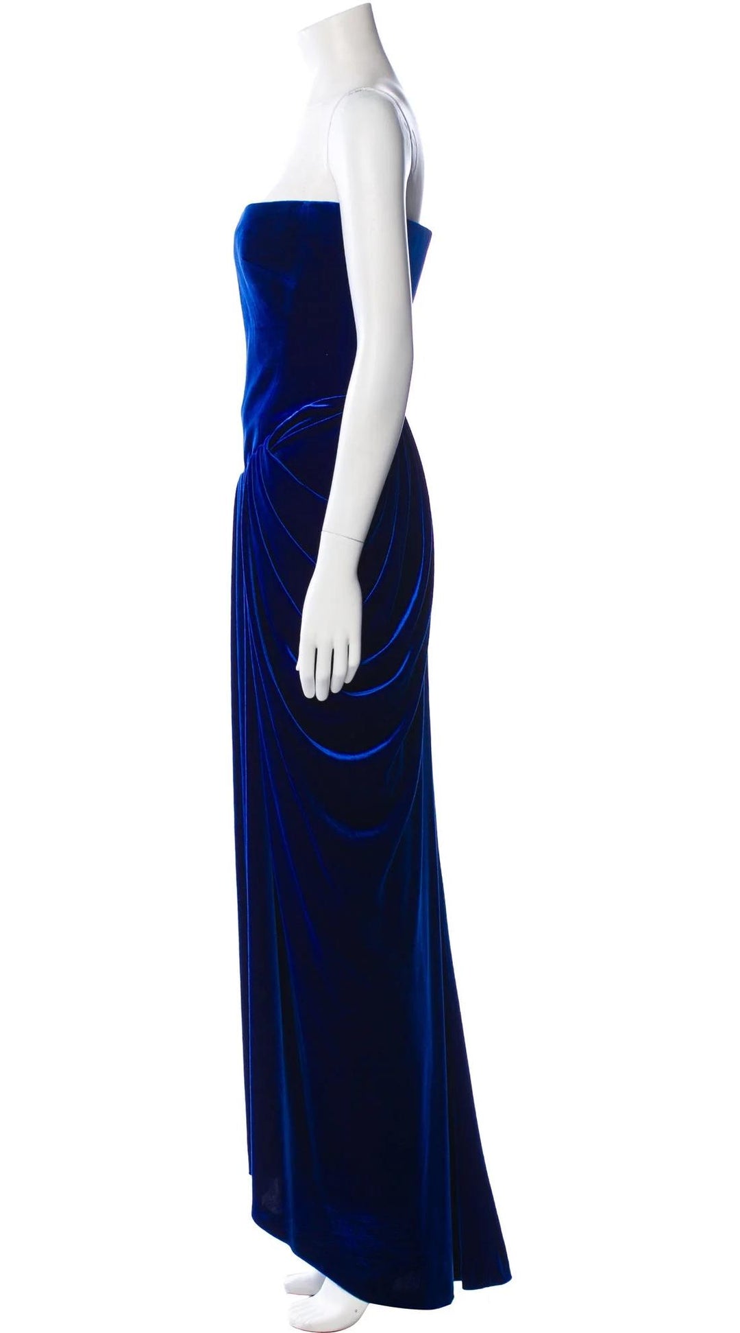 TAYLOR – Rochie catifea albastră (INCHIRIERE)